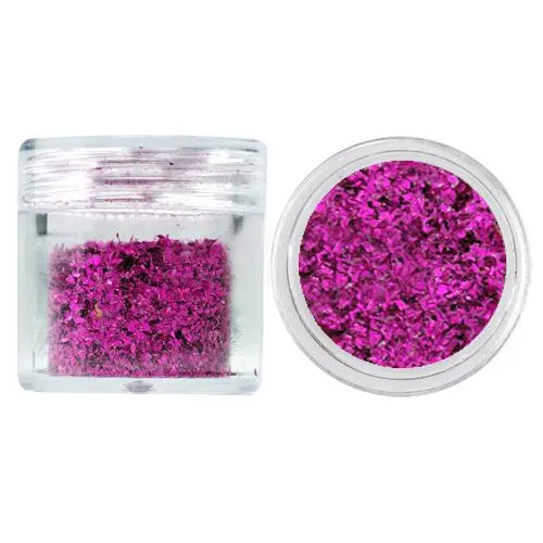Glitter flakes, small 10g - magenta