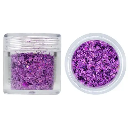 Glitter flakes, small 10g - lilac, hologram