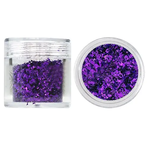 Small glitter flakes 10g - dark purple
