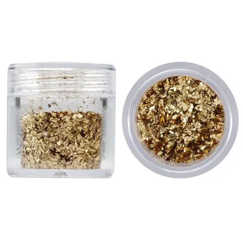 Small glitter flakes 10g - gold-brown