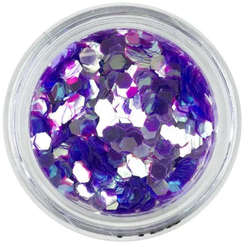 Hexagon shaped aqua elements, light violet