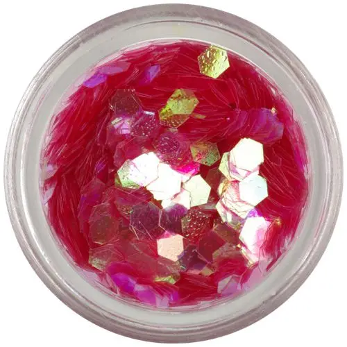 Red hexagon - aqua elements