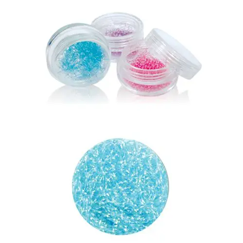 Turquoise blue flitter, long