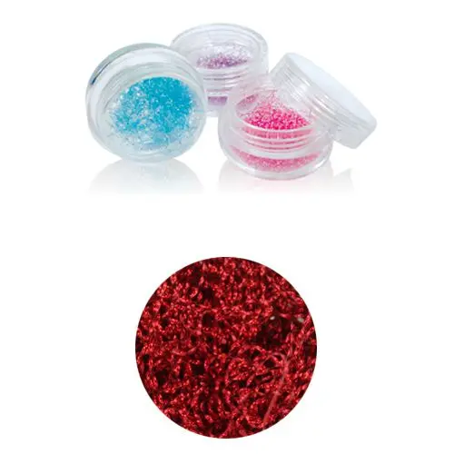 Long flitter - nail art spangles, wine red