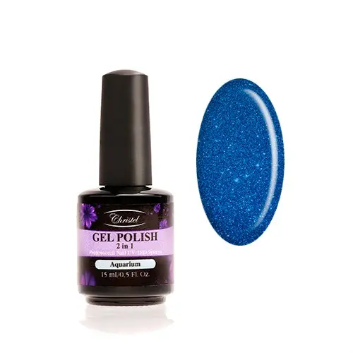 Christel Aquarium 15ml - Soak off gel, 2 in 1
