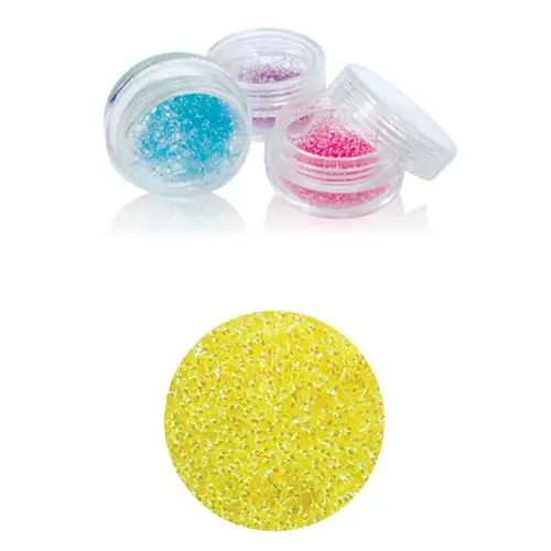 Nail art flitter, long - light yellow