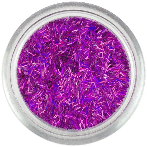 Decorative flitter - dark pink, hologram