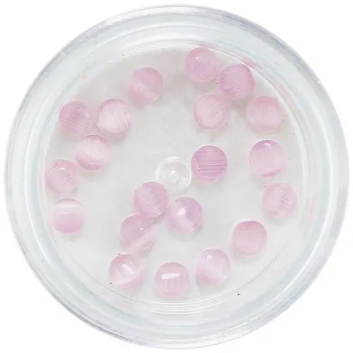 Light purple nail decorations, 3mm - round rhinestones