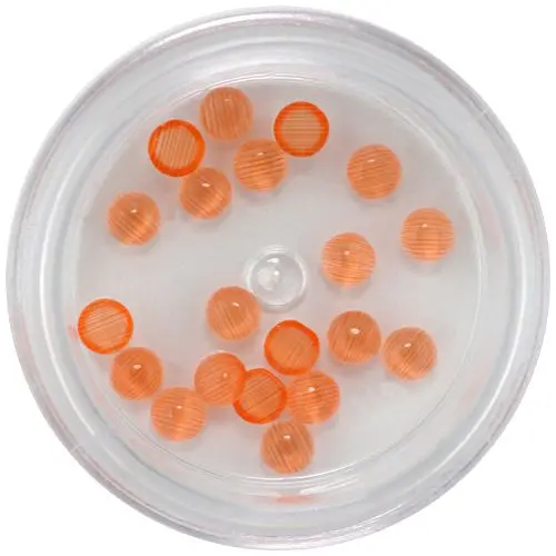 Round rhinestones - dark orange, 3mm