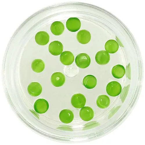 Round rhinestones - green, 3mm