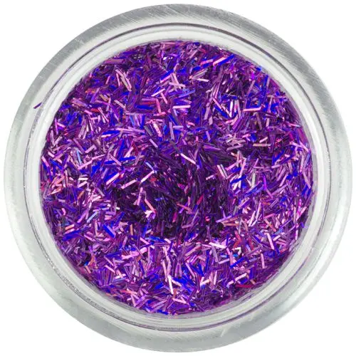Nail art decoration - dark purple flitter, hologram
