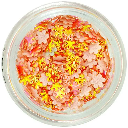 3D Flowers – Pearlescent Orange