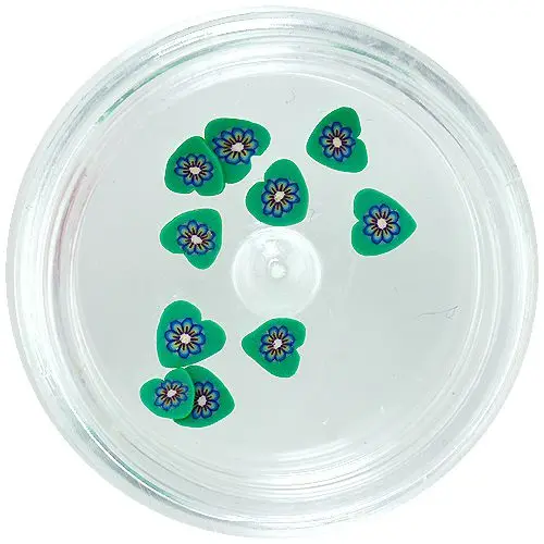 Ceramic flowers - turquoise in heart background