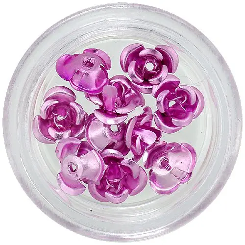 Pink ceramic roses, 10pcs