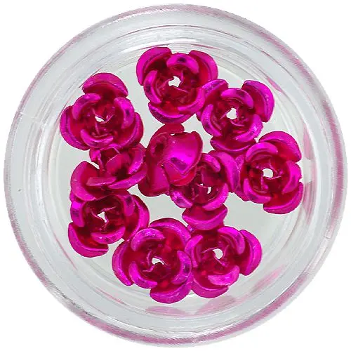 Decoration for nails, 10pcs - cyclamen ceramic roses