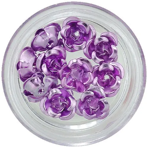 Light purple ceramic roses, 10pcs