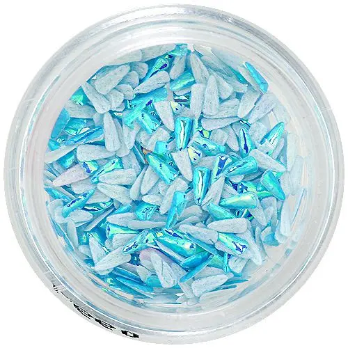 Blue fabric drop shape