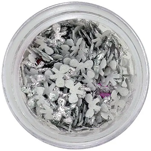 Silver fabric ribbons