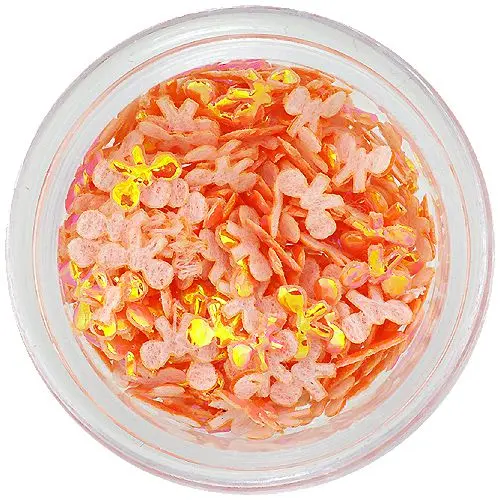 Orange fabric ribbons