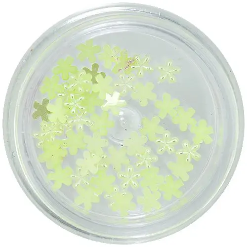 Decoration for nails - light green pearl flowers 