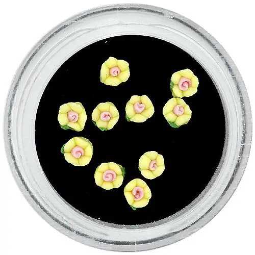 Flowers made of acrylic – yellow