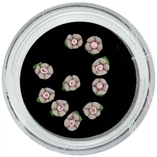 Acrylic flowers – light brown