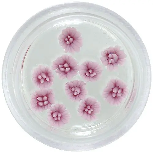 Light purple acrylic flowers for nail art
