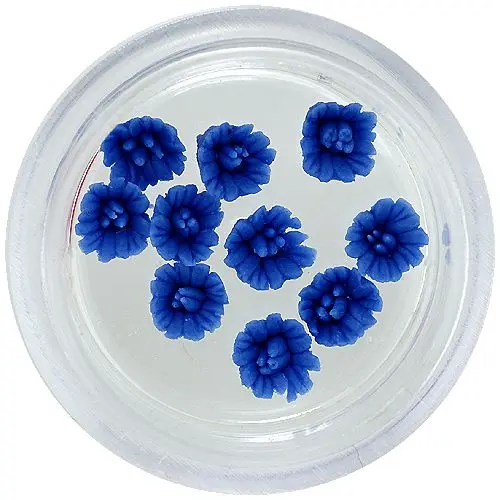 Acrylic flowers – dark blue