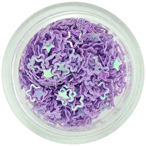 Purple flowers for nails – hollow