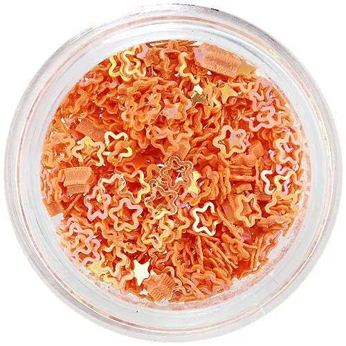 Orange flowers for nails – hollow