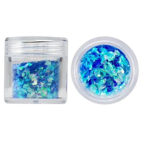 Nail decoration 10g - turquoise diamond confetti