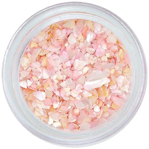 Apricot pink crushed shells