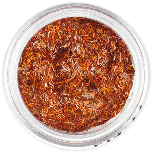 Flitter, hologram - nail art decoration, copper