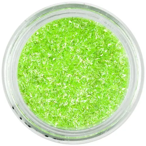 Decoration for nails - deep green flitter
