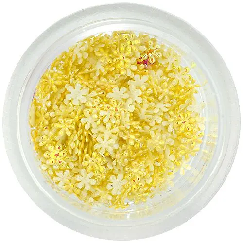 Fabric flowers - light yellow, small