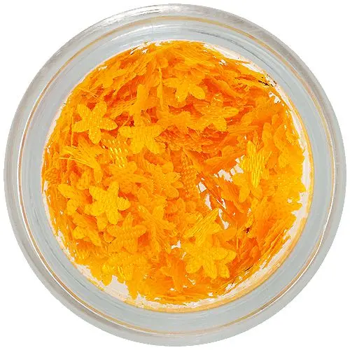 Fabric flowers for nails decoration - deep yellow