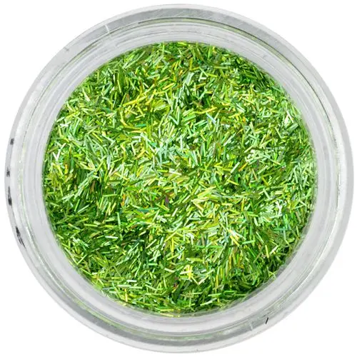 Green confetti - flitter, hologram