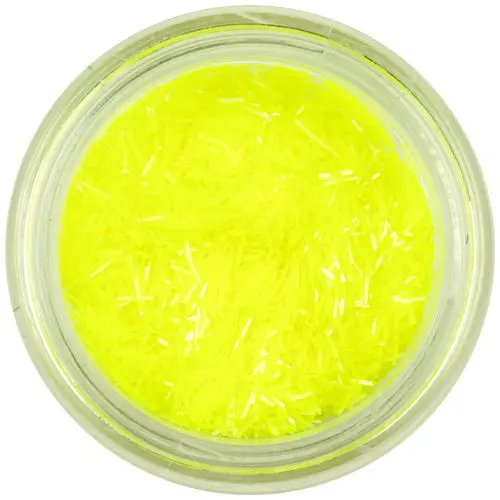 Decoration for nails - neon yellow flitter