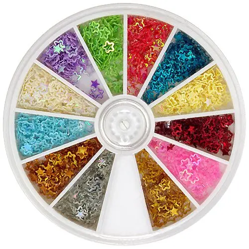 Set of decorative rhinestones - contour stars