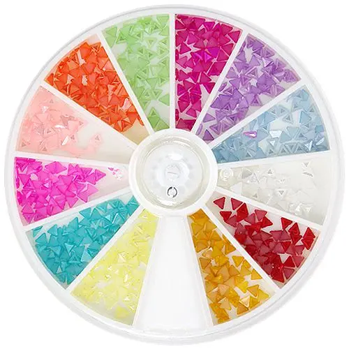 Nail decorations in a box - trigon 