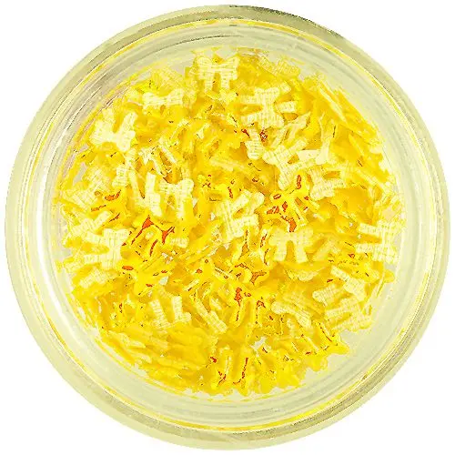 3D Pearlescent Bows - Yellow