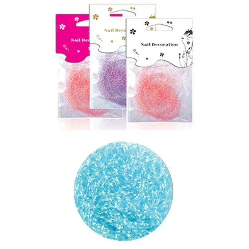 Decorative flitter in bag - aquamarin