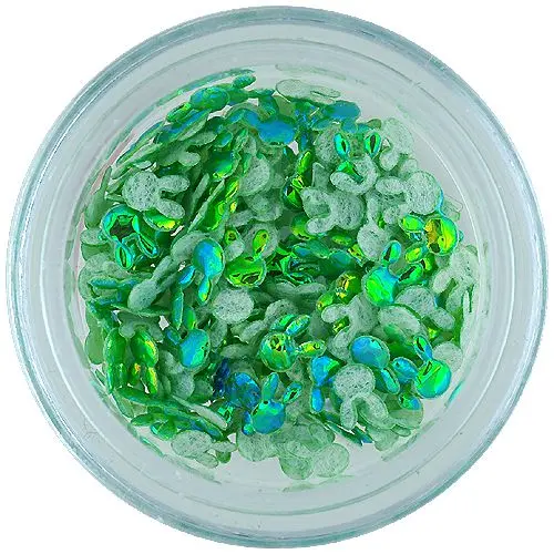 Fabric rabbit - green