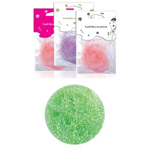 Decorative flitter in bag - light green