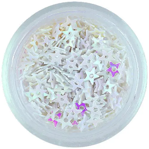 White stars with center hole
