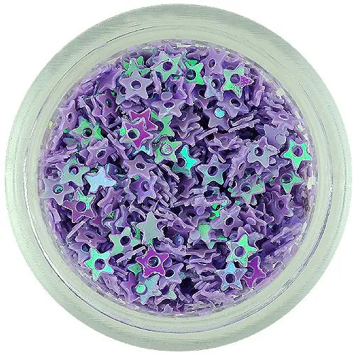 Stars with center hole - violet