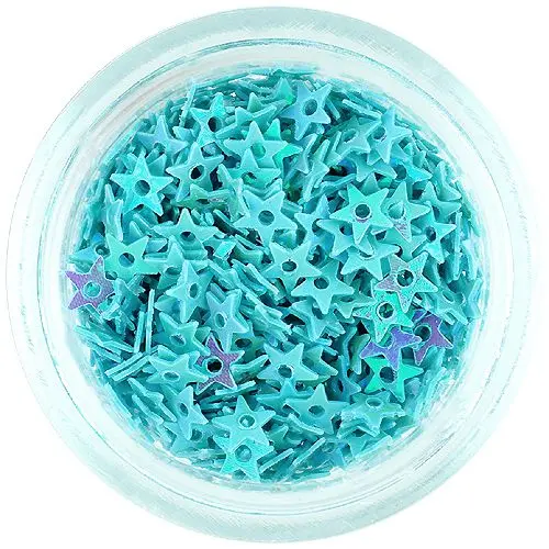 Turquoise stars with center hole