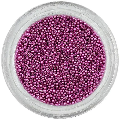 Pearls for nails 0,5mm - pink-purple