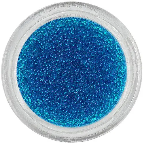 Decorations for nails - 0,5mm pearls, Caribbean blue