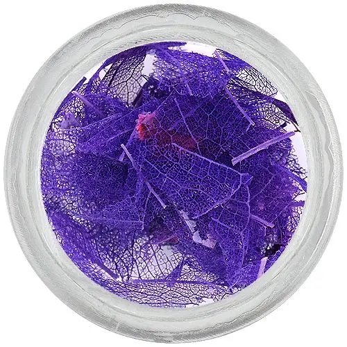 Purple leaves for nail art – dried